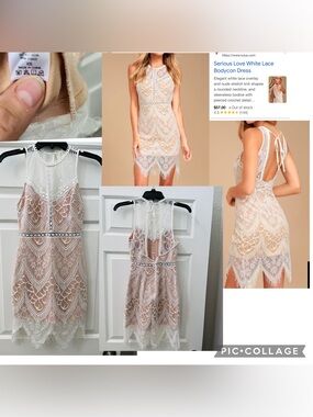 Lulus serious love lace bodycon dress